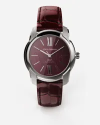 Dolce & Gabbana Dg7 Watch In Steel With Ruby - Uomo Orologi Bordeaux Bordeaux