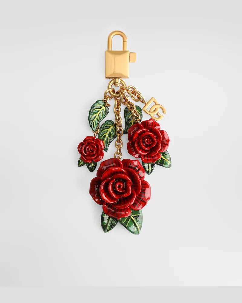 Dolce & Gabbana Portachiavi Con Charms - Donna Accessori Per Borse Multicolore Multicolore