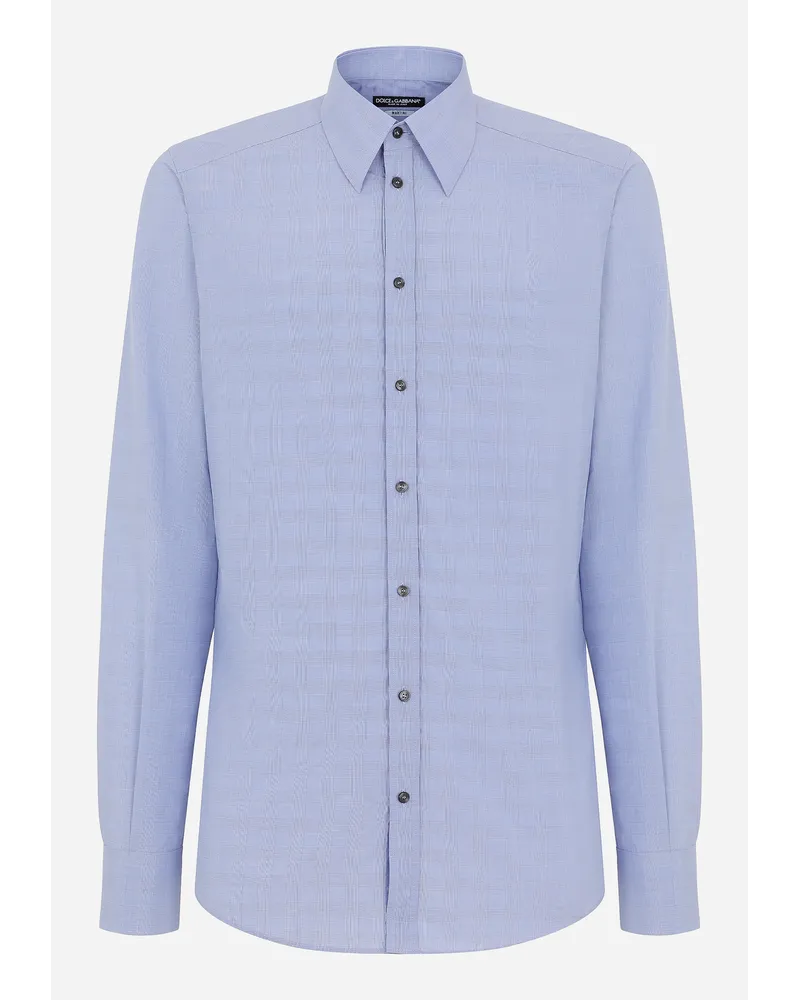 Dolce & Gabbana Camicia Martini In Cotone Principe Di Galles - Uomo Camicie Multicolore Cotone Quadri-check-tartan