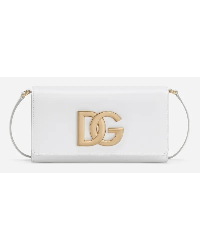 Dolce & Gabbana Clutch 3.5 In Pelle Di Vitello - Donna Borse A Spalla E Tracolla Bianco Pelle Bianco