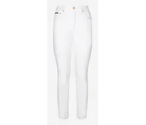White Denim Audrey Jeans - Donna Denim Multicolore Cotone