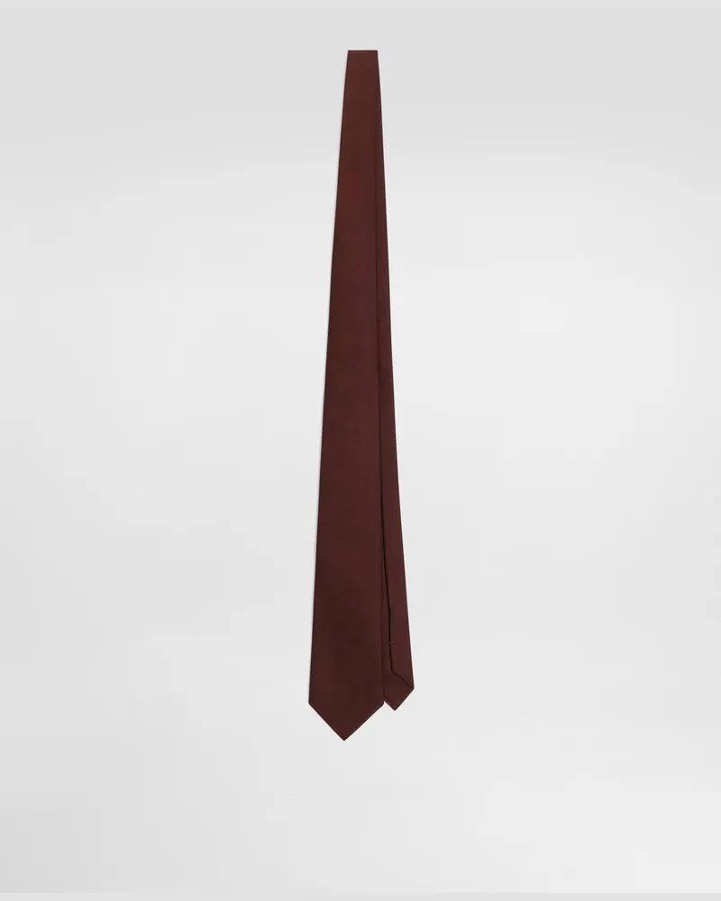Dolce & Gabbana Cravatta In Raso Jacquard - Uomo Cravatte E Pochette Bordeaux Bordeaux
