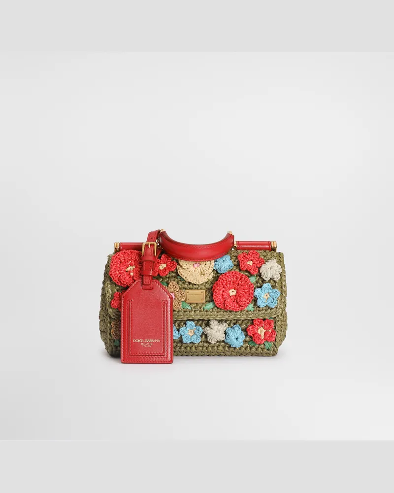 Dolce & Gabbana Borsa A Mano My Sicily Uncinetto Rafia - Donna Borse A Mano Multicolore Multicolore
