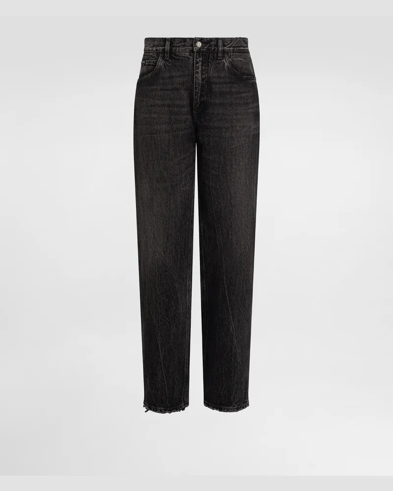 Dolce & Gabbana Jeans Over In Cotone Con Logo Ricamato - Uomo Denim Multicolore Variante
