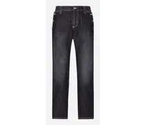 Jeans Classic Denim Blu Con Tasca Marinara - Uomo Denim Multicolore