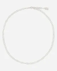 Dolce & Gabbana Collana A Catena In Filo Ritorto Rainbow Alphabet In Oro Bianco 18kt - Donna Collane Bianco Oro Bianco