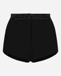 Dolce & Gabbana Culotte Tuxedo In Lana Stretch - Donna Pantaloni E Shorts Nero Nero