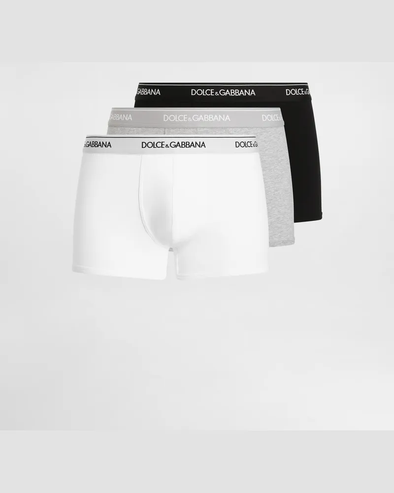 Dolce & Gabbana pack Regular Boxer In Jersey Stretch - Uomo Intimo E Loungewear Multicolore Cotone Multicolore