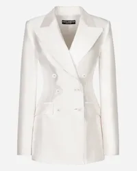 Dolce & Gabbana Giacca - Donna Giacche E Blazer Bianco Seta Bianco