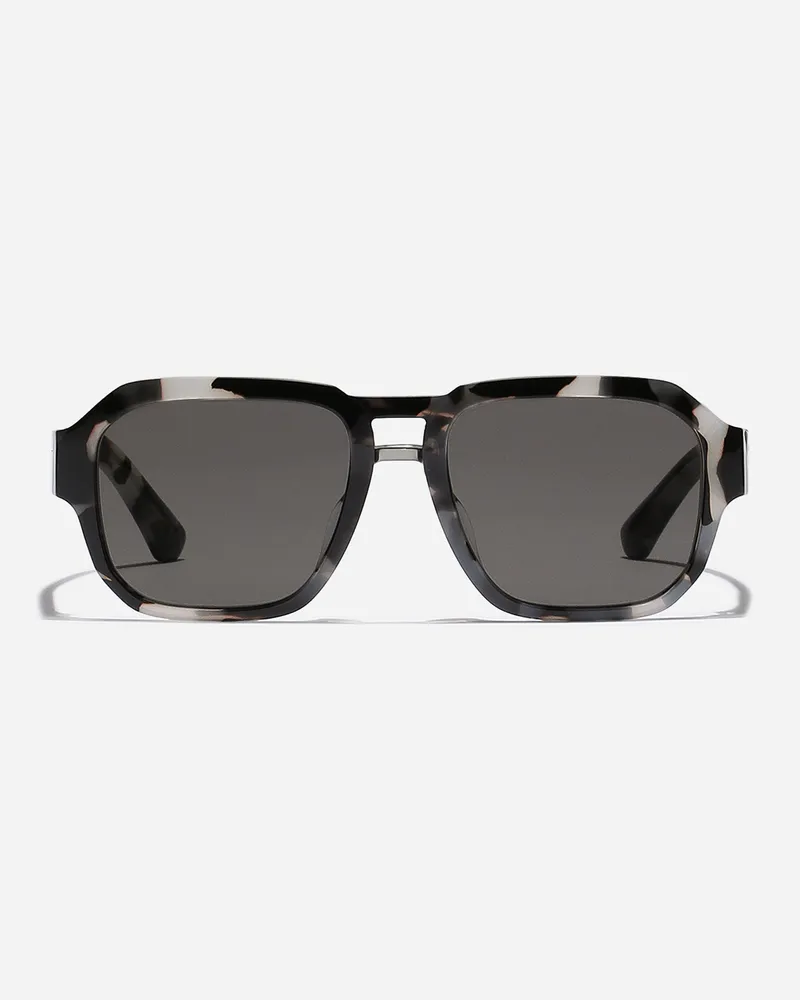 Dolce & Gabbana Occhiali Da Sole Mirror Logo - Uomo Occhiali Da Sole Avana Gialla Generic