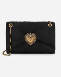 Dolce & Gabbana Borsa A Spalla Devotion Soft Grande - Donna Borse A Spalla E Tracolla Nero Pelle Nero