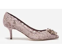 Dolce & Gabbana Lace Rainbow Pumps With Brooch Detailing - Donna Décolleté E Slingback Phard Pizzo Phard