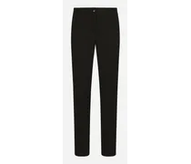 Wool Fabric Pants - Donna Pantaloni E Shorts Nero Lana
