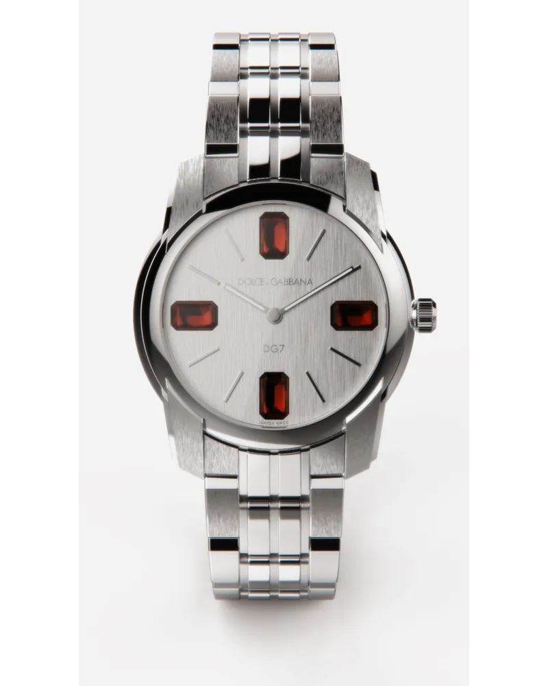Dolce & Gabbana Orologio Acciaio E Rodolite - Uomo Orologi Acciaio Acciaio