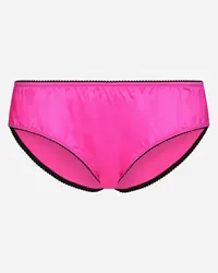 Dolce & Gabbana Slip In Raso - Donna Intimo Fucsia Seta Fuxia