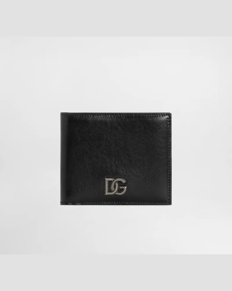 Dolce & Gabbana Portafoglio In Pelle Di Vitello Tempesta - Uomo Portafogli E Piccola Pelletteria Nero Nero