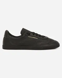 Dolce & Gabbana Sneaker Saint Tropez In Pelle Di Vitello Traforata - Uomo Sneaker Nero Nero