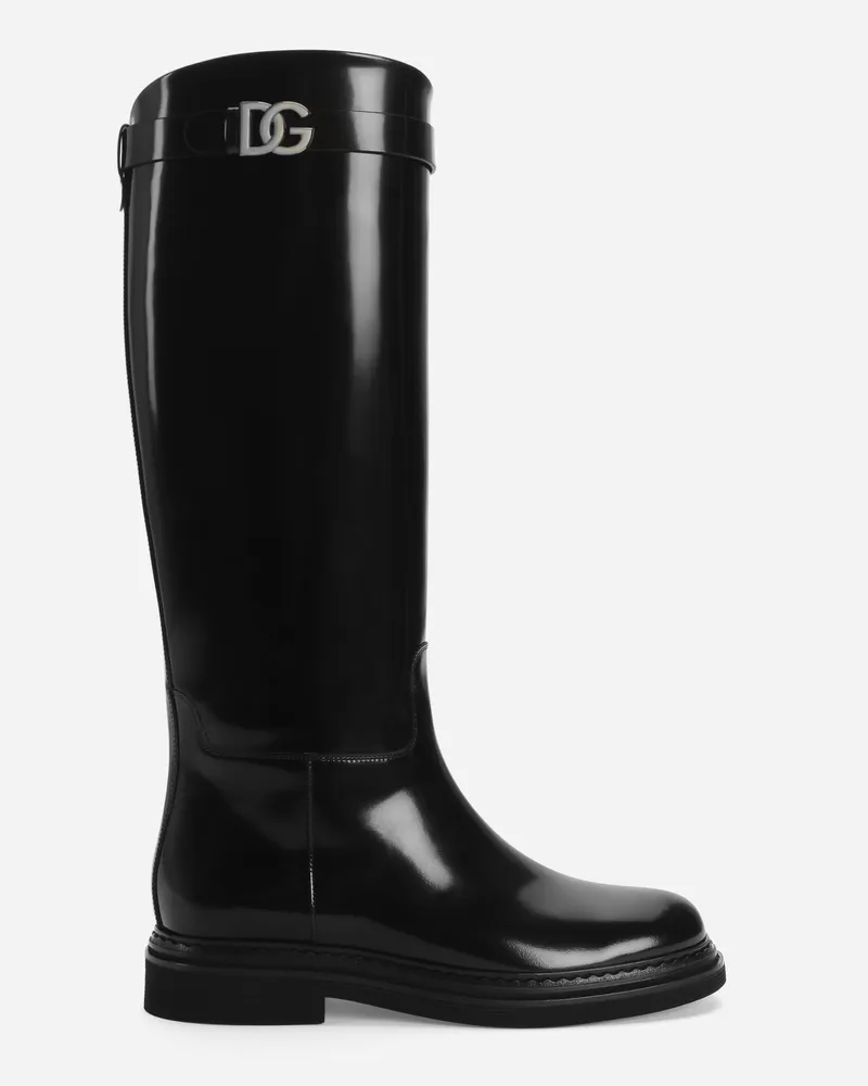 Dolce & Gabbana Stivale In Pelle Di Vitello - Donna Stivali E Stivaletti Nero Nero