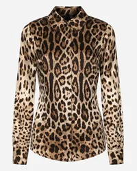 Dolce & Gabbana Camicia - Donna Camicie E Top Stampa Animalier Leo