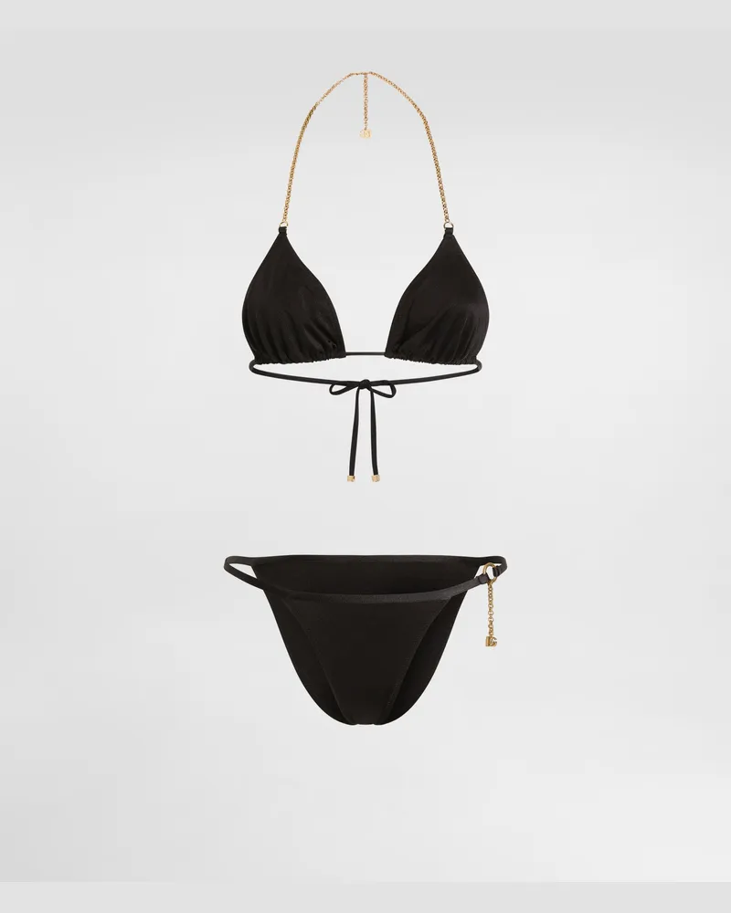 Dolce & Gabbana Bikini A Triangolo - Donna Beachwear Nero Nero