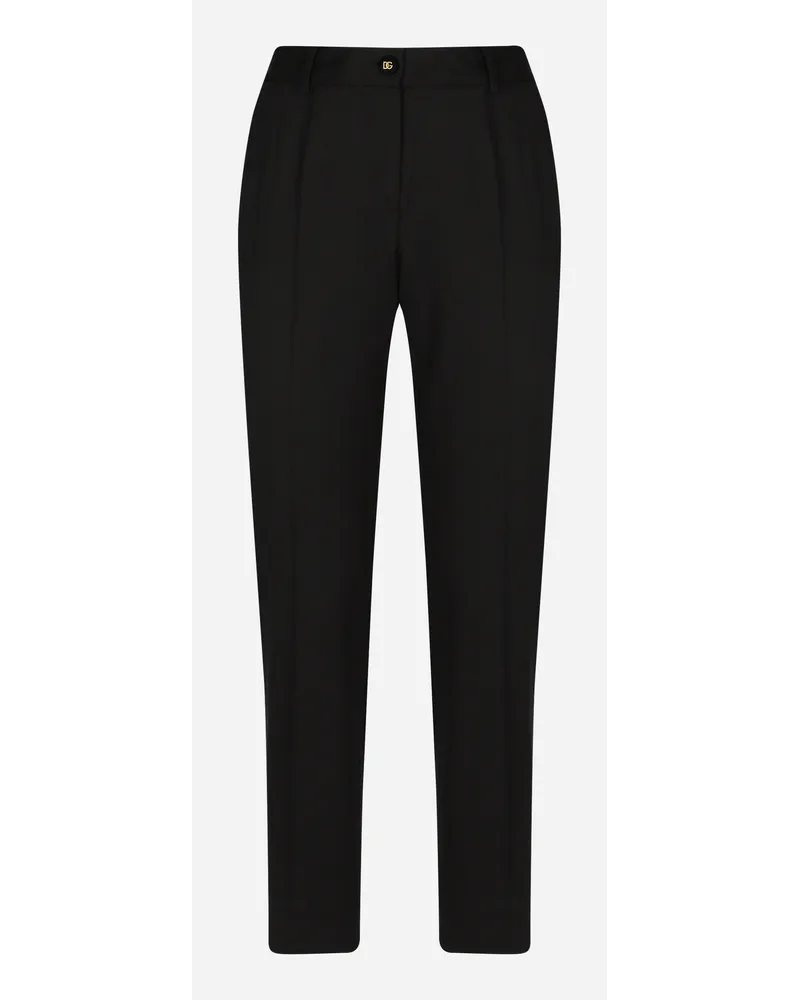 Dolce & Gabbana Pantalone - Donna Pantaloni E Shorts Nero Lana Nero