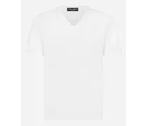 T-shirt Aus Baumwolle - Uomo T-shirts E Polo Bianco Cotone