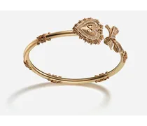 Dolce & Gabbana Devotion Bracelet In Yellow Gold With Diamonds - Donna Bracciali Oro Oro