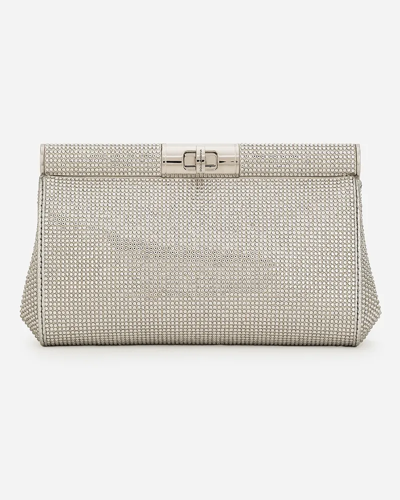 Dolce & Gabbana Borsa A Spalla Marlene Piccola - Donna Borse A Spalla E Tracolla Bianco Grigio