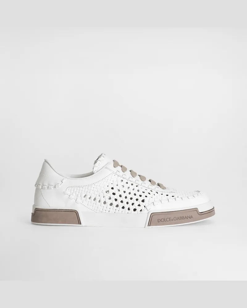 Dolce & Gabbana Scarpa Portofino Yacht - Uomo Stringate Bianco Bianco