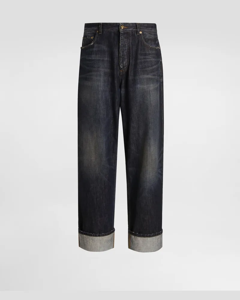 Dolce & Gabbana Pantaloni In Denim - Uomo Denim Multicolore Variante