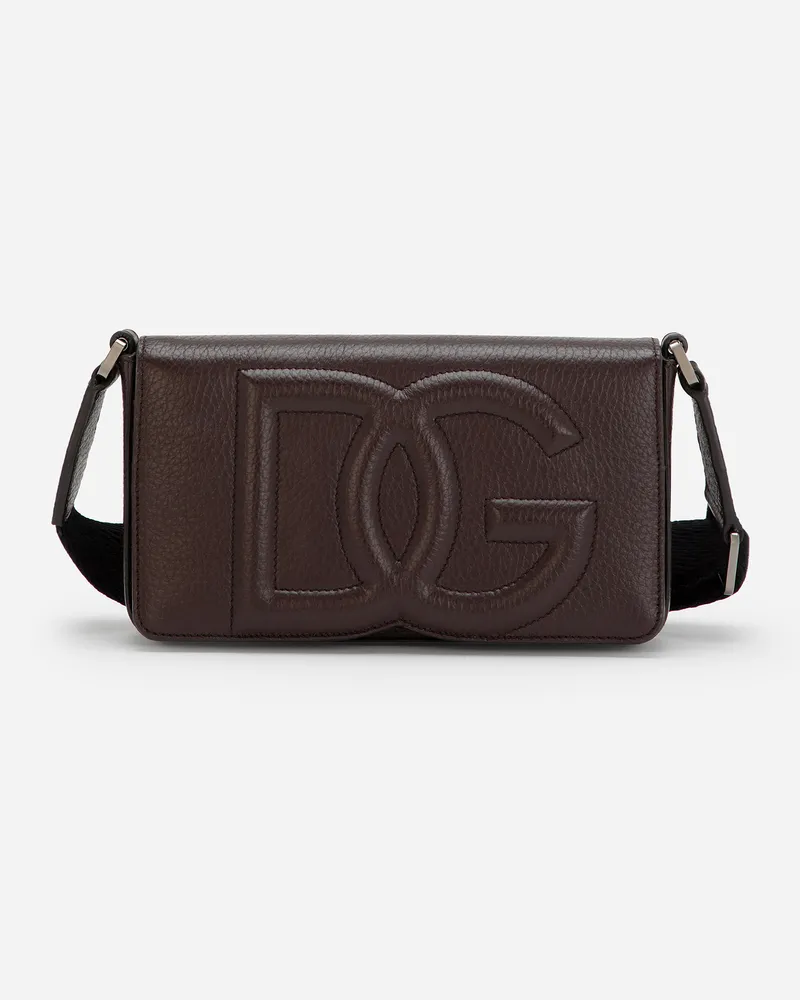 Dolce & Gabbana Mini Bag In Pelle Di Cervo - Uomo Portafogli E Piccola Pelletteria Marrone Marrone