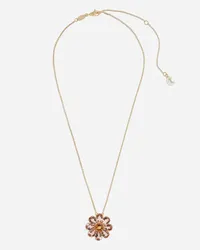 Dolce & Gabbana Collana Pendente Fiore In Oro Rosso - Donna Collane Oro Oro