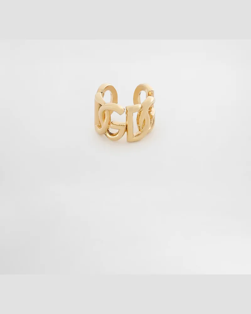 Dolce & Gabbana Orecchino Ear Cuff Con Logo Dg - Donna Bijoux Oro Metallo Oro