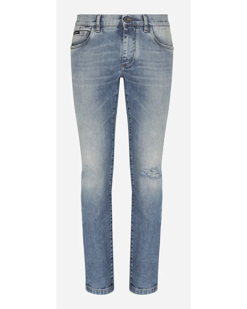 Dolce & Gabbana Pantalone - Uomo Denim Multicolore Variante