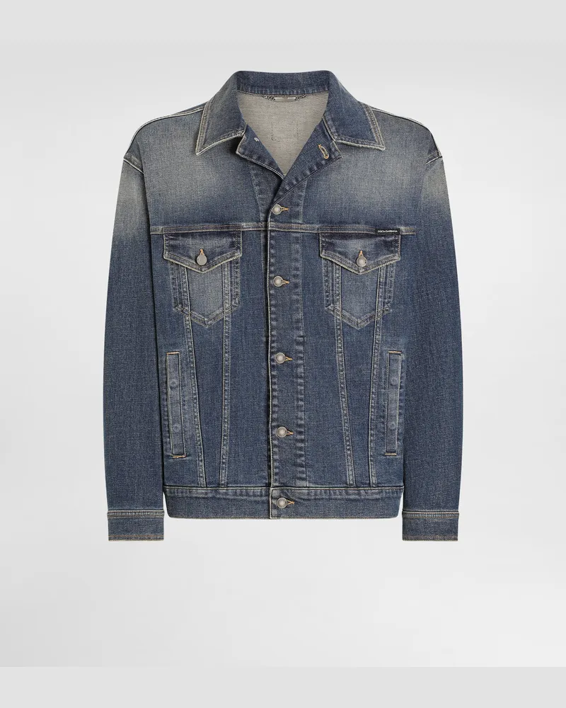 Dolce & Gabbana Giubbotto - Uomo Denim Multicolore Cotone Variante