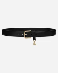 Dolce & Gabbana Dg Charm Belt - Donna Cinture Nero Pelle Nero