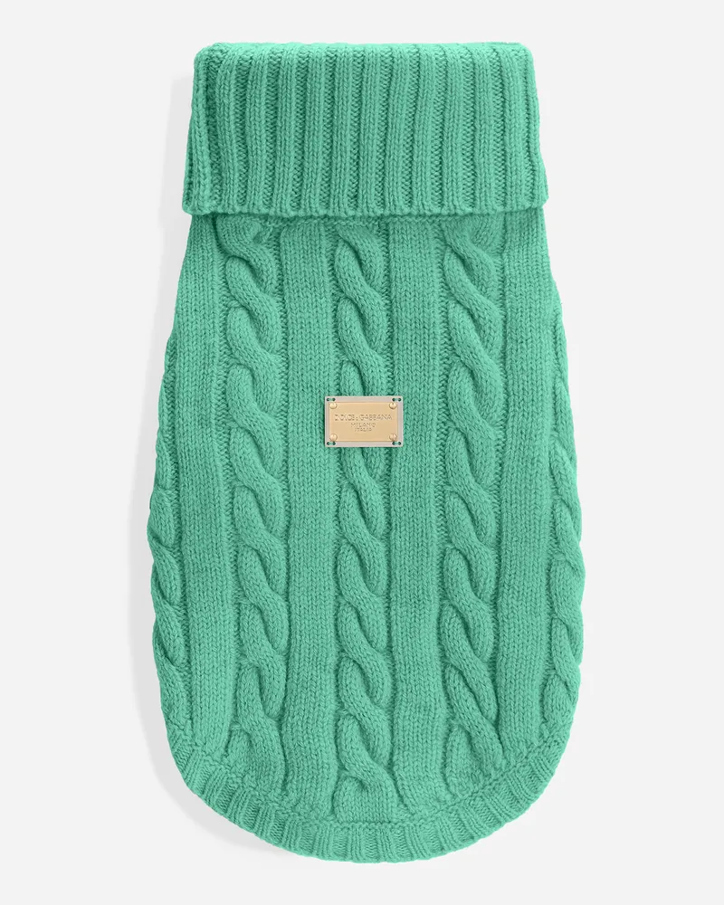 Dolce & Gabbana Maglione In Lana Per Cani - Uomo Accessori Per Cani Verde Verde