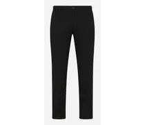 Pantalone Cotone Stretch - Uomo Pantaloni E Shorts Nero Cotone