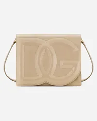 Dolce & Gabbana Borsa Dg Logo A Tracolla - Donna Borse A Spalla E Tracolla Beige Pelle Sabbia