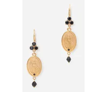 Tradition Earrings In Yellow 18kt Gold With Medals - Donna Orecchini Oro Metallo