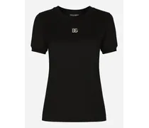 Tshirt Manica Corta - Donna T-shirts E Felpe Nero Cotone