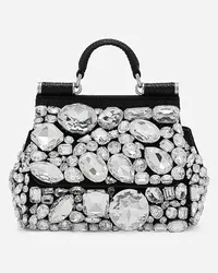 Dolce & Gabbana Borsa A Mano Sicily Mini - Donna Borse A Mano Multicolore Nero