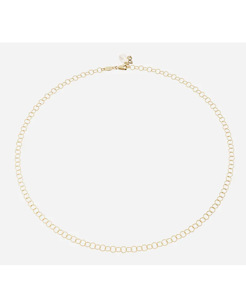 Dolce & Gabbana Collana Lettering Oro Giallo 18 Carati - Donna Oro Oro