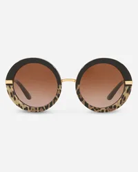 Dolce & Gabbana Half Print Sunglasses - Donna Icons Stampa Leo Generic