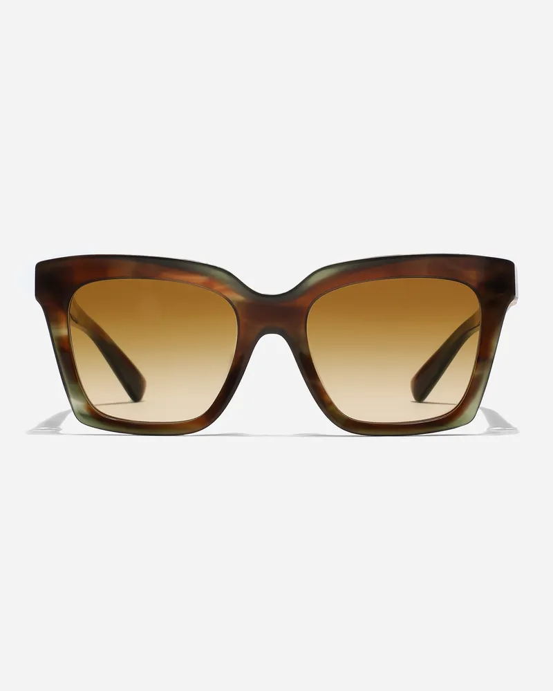 Dolce & Gabbana Occhiali Da Sole Dg Hinge - Donna Novità Striato Ocra Generic