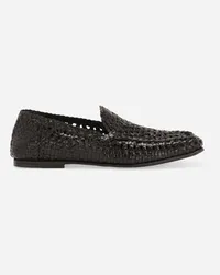 Dolce & Gabbana Pantofola In Pelle Di Capra - Uomo Driver E Mocassini Nero Nero