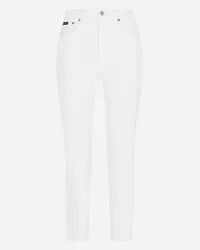 Dolce & Gabbana Jeans Audrey In Denim - Donna Denim Bianco Cotone Bianco