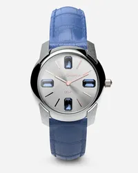 Dolce & Gabbana Watch With Alligator Strap - Donna Orologi E Cinturini Azzurro Azzurro