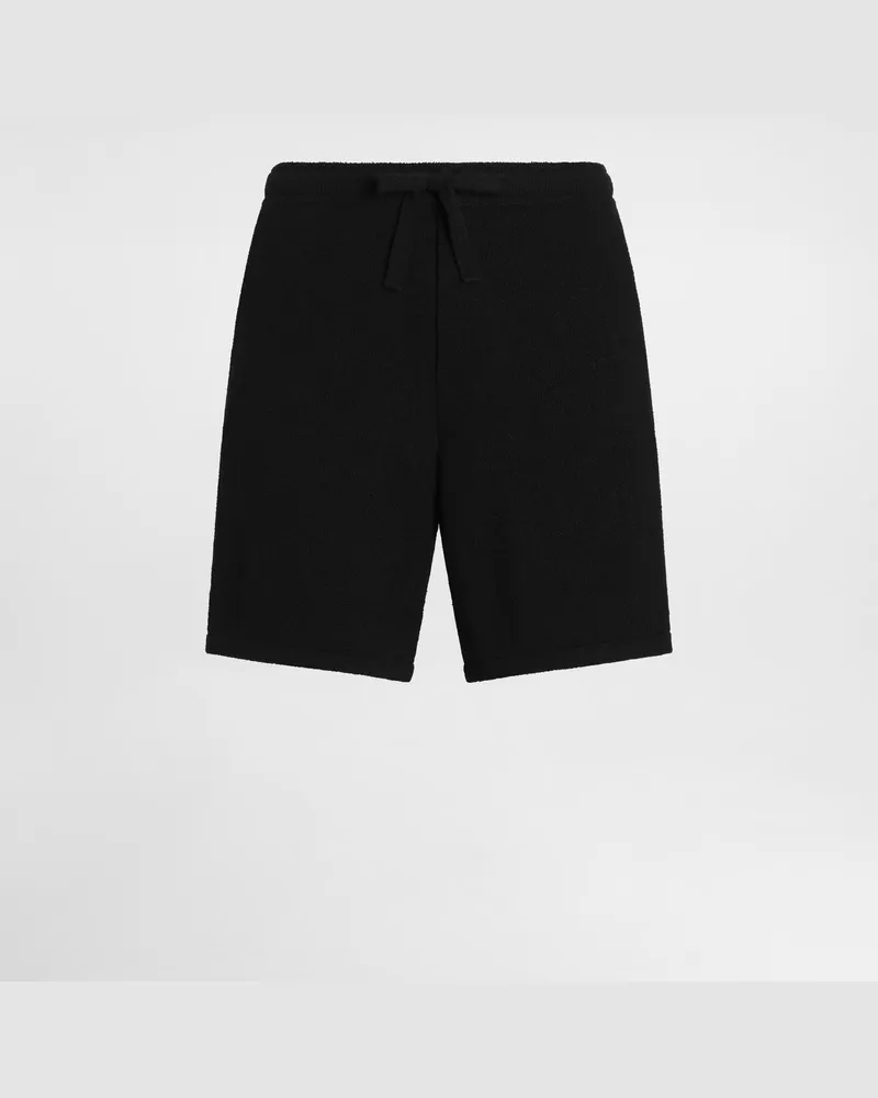 Dolce & Gabbana Shorts In Maglia Rasata - Uomo Pantaloni E Shorts Nero Nero
