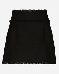 Dolce & Gabbana Minigonna In Tweed Rachel - Donna Gonne Nero Nero